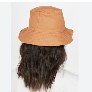 NWT Madewell Short-Brimmed Canvas Bucket Hat in Carrot Cake